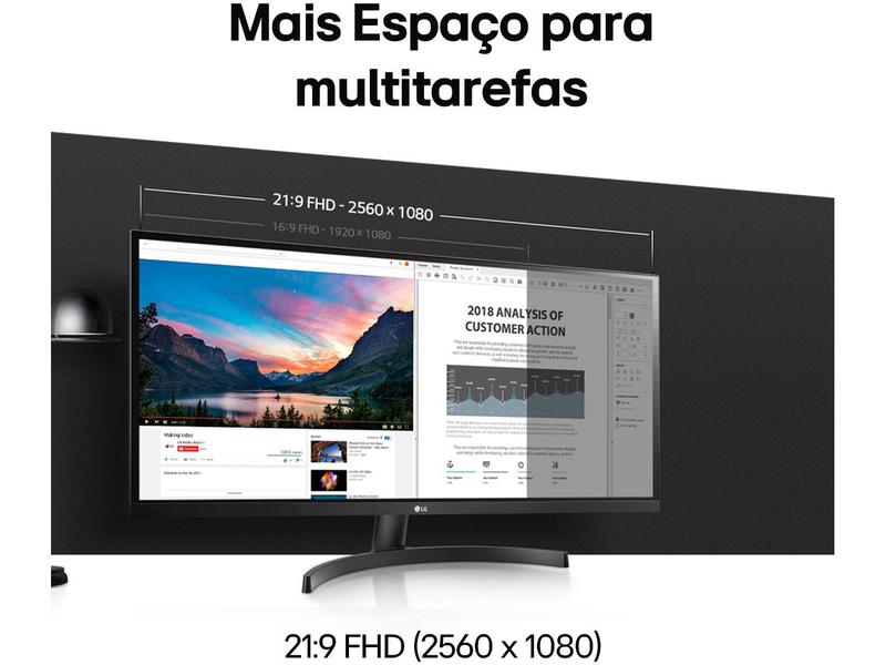 Monitor UltraWide LG 29WL500-B 29” Full HD - IPS LED HDMI FreeSync